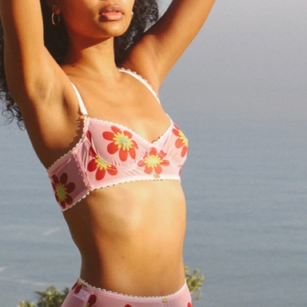 {NWOT} $59 NETTE ROSE Sheri Half Cup Bralette